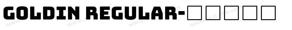 Goldin Regular字体转换